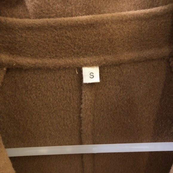Classic Camel Hair Wool Wrap Coat - Picture 10 of 10